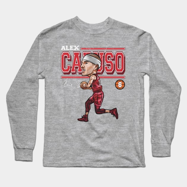 Alex Caruso Chicago Cartoon Long Sleeve T-Shirt by MASTER_SHAOLIN